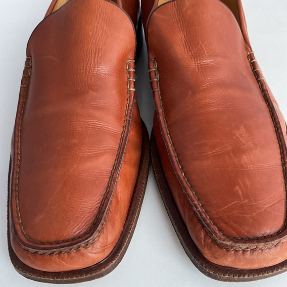 Bruno Magli Handmade Platinum Edition Italian Tan Loafers Men’s Size 7.5 UK main image 6